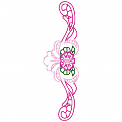 Flowers And Tree Embroidery Design 3